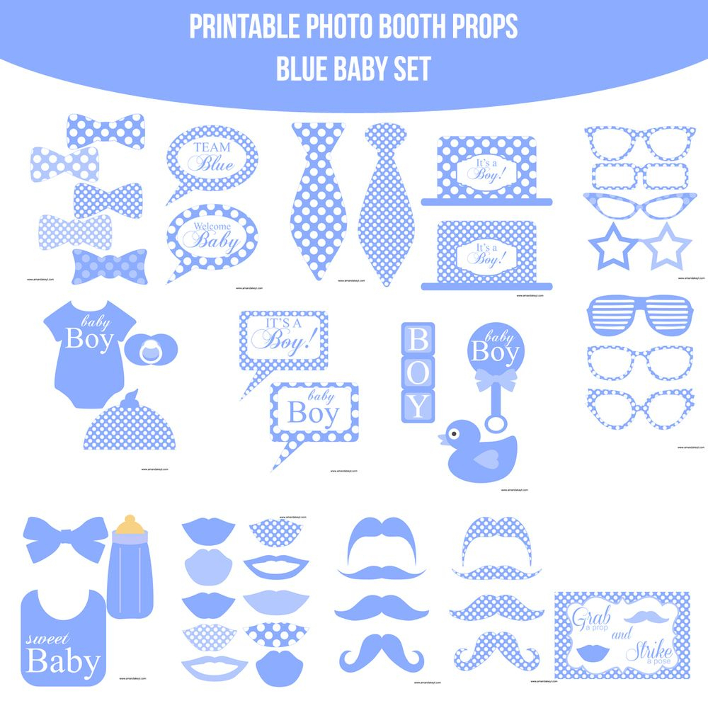 Résultats De Recherche D&amp;#039;images Pour « Free Printable Baby Shower - Free Printable Boy Baby Shower Photo Booth Props