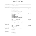 Resume Template Blank   Viaweb.co   Free Printable Blank Resume Resume Template Blank   Viaweb.co   Free Printable Blank Resume