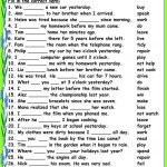 Revision:past Tenses Worksheet   Free Esl Printable Worksheets Made   Free Printable Past Tense Verbs Worksheets