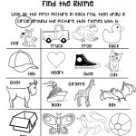 Rhyming Worksheet For Grades Preschool Or Kindergarten Early Pre   Free Printable Rhyming Activities For Kindergarten Rhyming Worksheet For Grades Preschool Or Kindergarten Early Pre   Free Printable Rhyming Activities For Kindergarten