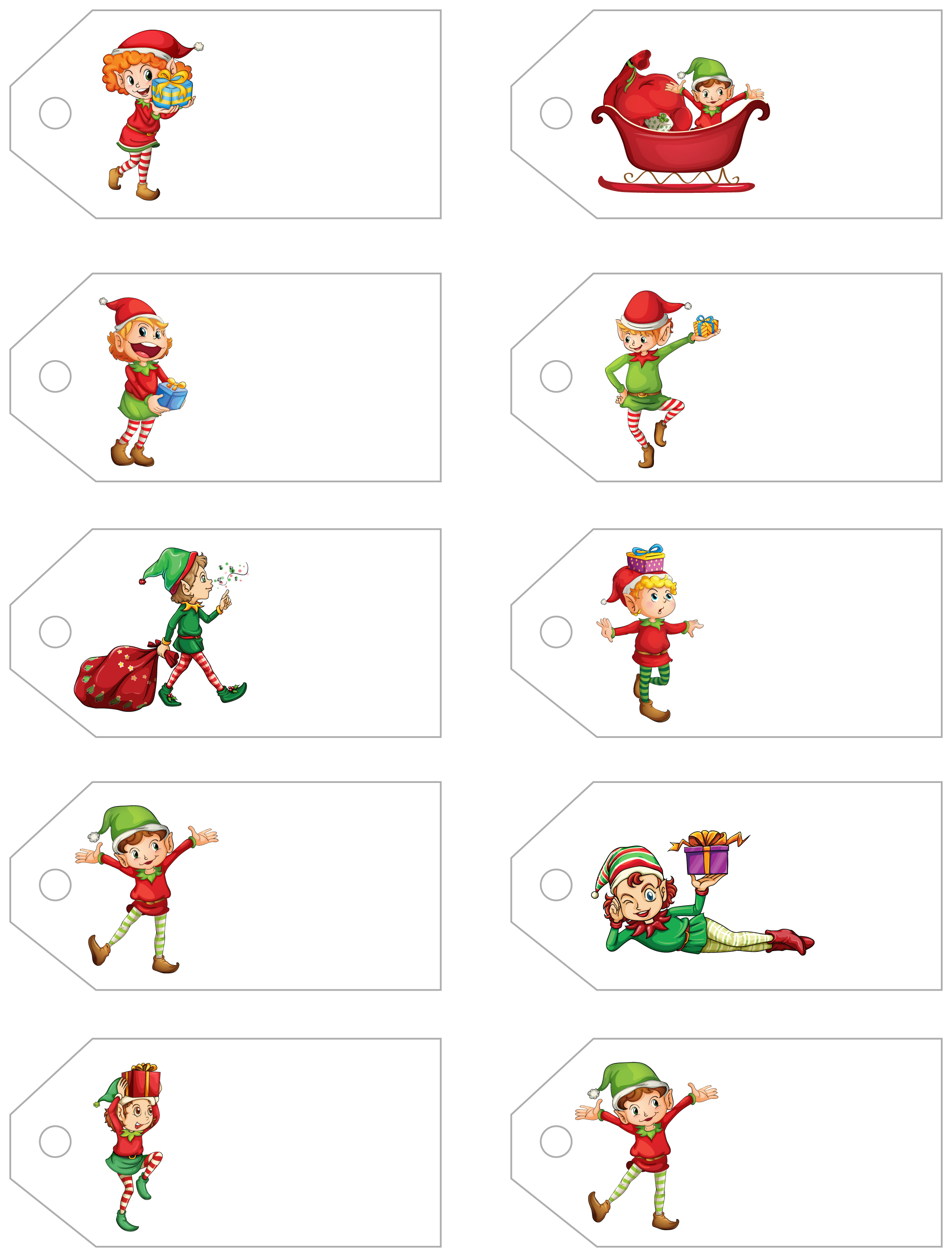 Santa&amp;#039;s Little Gift To You! Free Printable Gift Tags And Labels - Free Printable To From Gift Tags