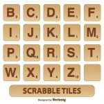 Scrabble Letter Tiles Set   Download Free Vector Art, Stock Graphics   Free Printable Scrabble Tiles