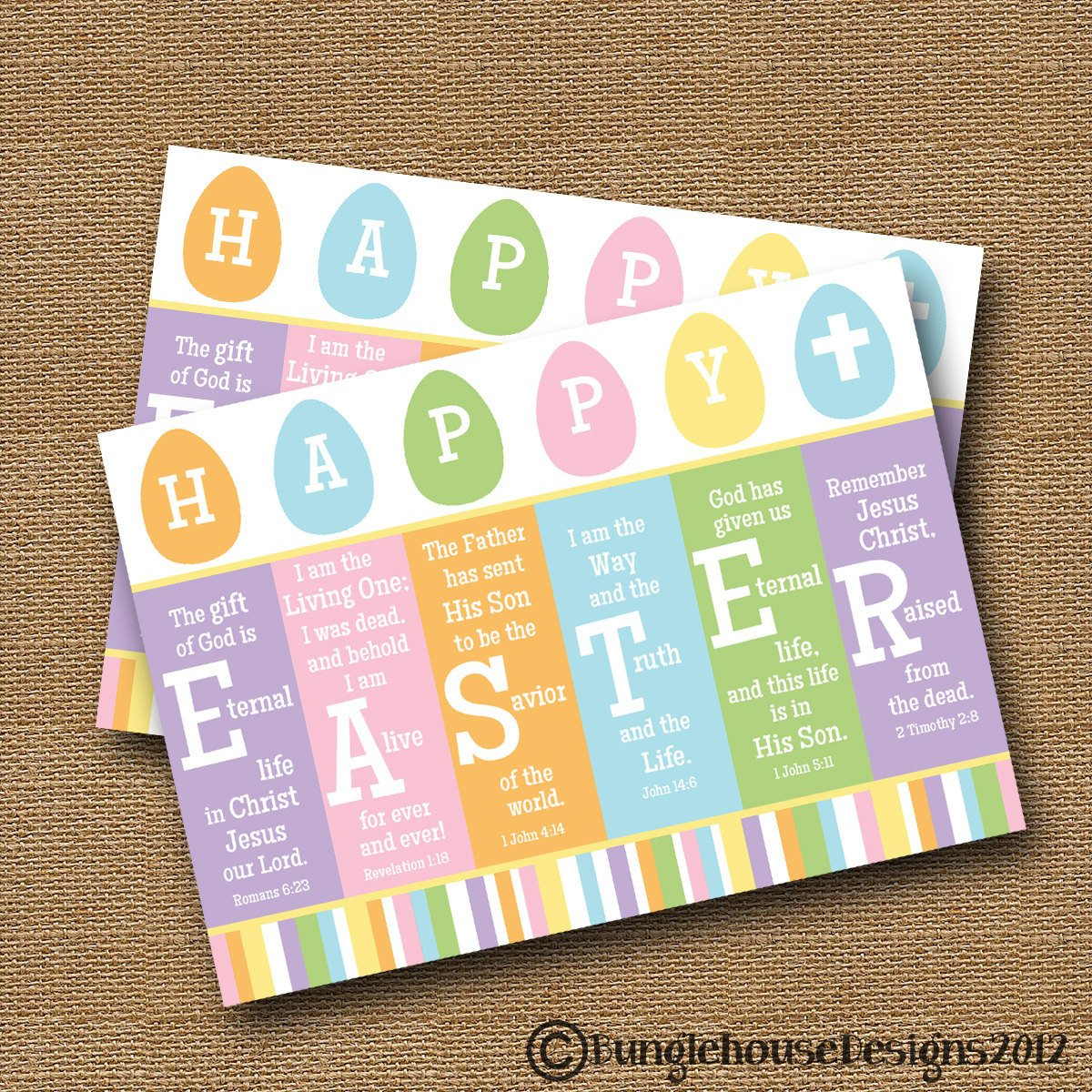 Scripture Easter Card Printable Easter Card Diy Printable | Etsy - Free Printable Religious Easter Bookmarks