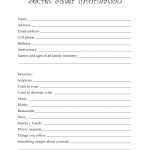 Secret Sister Information Sheet   Bing Images | Secret Sisters   Free Printable Secret Pal Forms