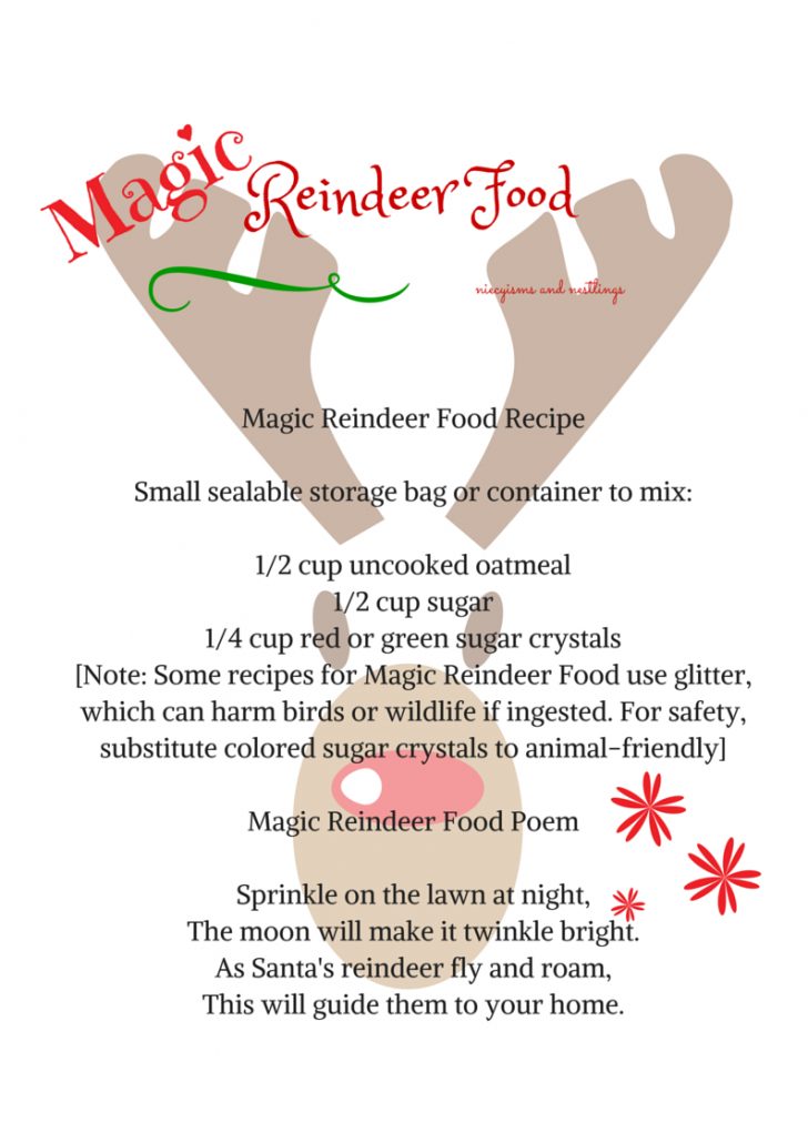 Share The Magic Reindeer Food Recipe - Share The Magic Reindeer Food Recipe And Poem Free Printable Reindeer Food Poem Free Printable 728x1030 