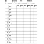 Sight Word Checklist | Dolch 220 Basic Sight Words Assessment | 3Rd   Free Printable Reading Level Assessment Test