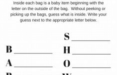 Free Printable Baby Shower Game What's In Your Purse