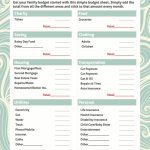 Simple Monthly Budget Preadsheet Basic Templates Home Household   Household Budget Template Free Printable