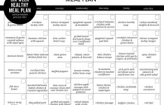 Six Week Healthy Meal Plan With Free Printable Grocery Lists - Free Printable Meal Plans For Weight Loss