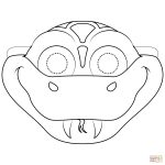 Snake Mask Coloring Page | Free Printable Coloring Pages   Free Printable Lizard Mask