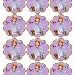Sofia The First Cupcake Toppers Instant Download Printable | Me   Sofia The First Cupcake Toppers Free Printable