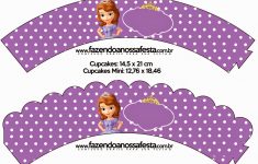Free Printable Sofia Cupcake Toppers