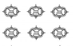 Spa In A Jar Free Printable Labels