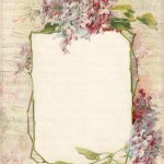 Spring Lilacs & Music ~ Free Printable Stationery, Featuring A Lilac   Free Printable Spring Stationery