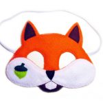 Squirrel Felt Mask For Kids And Adult   Orange   Handmade Forest   Free Printable Chipmunk Mask