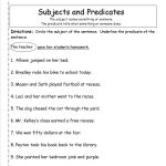 Subject Predicate Worksheets 2Nd Grade   Google Search | Kid Stuff   Free Printable Subject Predicate Worksheets 2Nd Grade