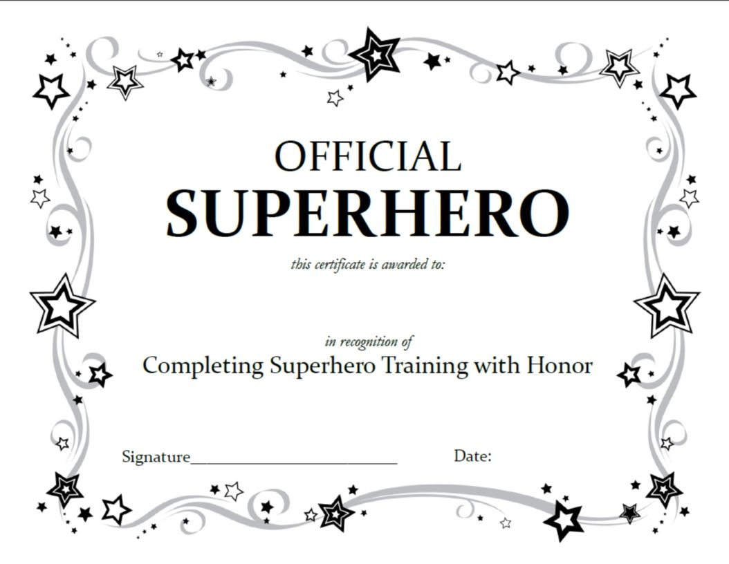 Superhero Squad Party Activities | Superhero Birthday Party Ideas - Free Printable Superhero Certificates