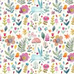 Sweet Watercolor Bunny Gift Wrap   Free Printable   Tinselbox   Free Printable Easter Wrapping Paper