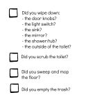 Teaching Kids To Clean The Bathroom [+ Free Printable Bathroom   Free Printable Mirrored Numbers