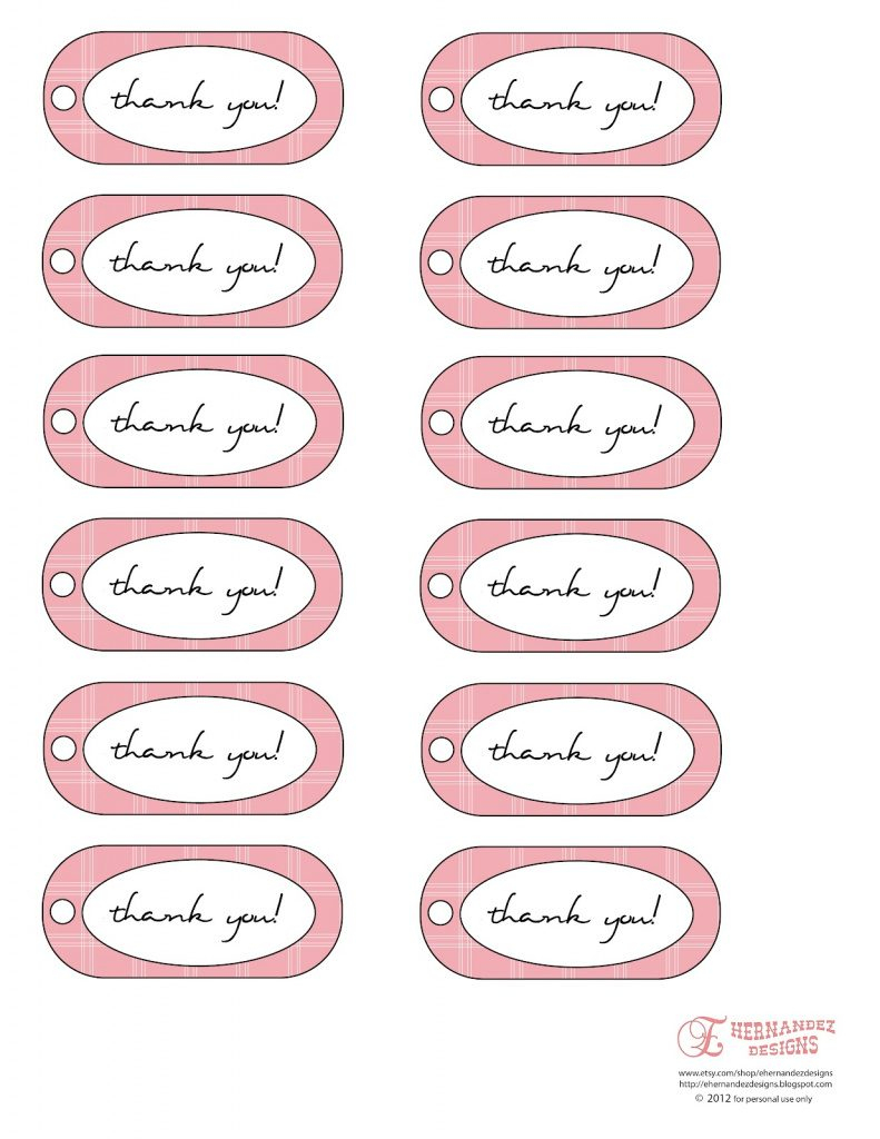Thank You For Coming Free Printable Tags | Free Printable - Thank You For Coming Free Printable Tags
