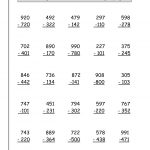 Three Digit Subtraction Worksheets From The Teacher's Guide   Free Printable 3 Digit Subtraction With Regrouping Worksheets