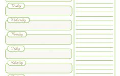 Free Printable Weekly Dinner Menu Planner