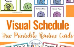 Visual Schedule - Free Printable Routine Cards - Natural Beach Living - Free Printable Schedule Cards