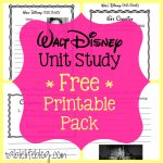 Walt Disney Unit Study (With Free Printable!)   Tablelifeblog   Free Printable Disney Stories