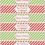 Water Bottle Printables For Christmas – Christmas Printables – Print   Christmas Water Bottle Labels Free Printable
