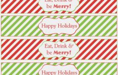 Christmas Water Bottle Labels Free Printable