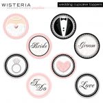 Wedding Cupcake Toppers   Diy Printables   Instant Download   Free Printable Whale Cupcake Toppers