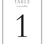 Wedding Table Numbers | Printable Pdfbasic Invite   Free Printable Table Numbers 1 20