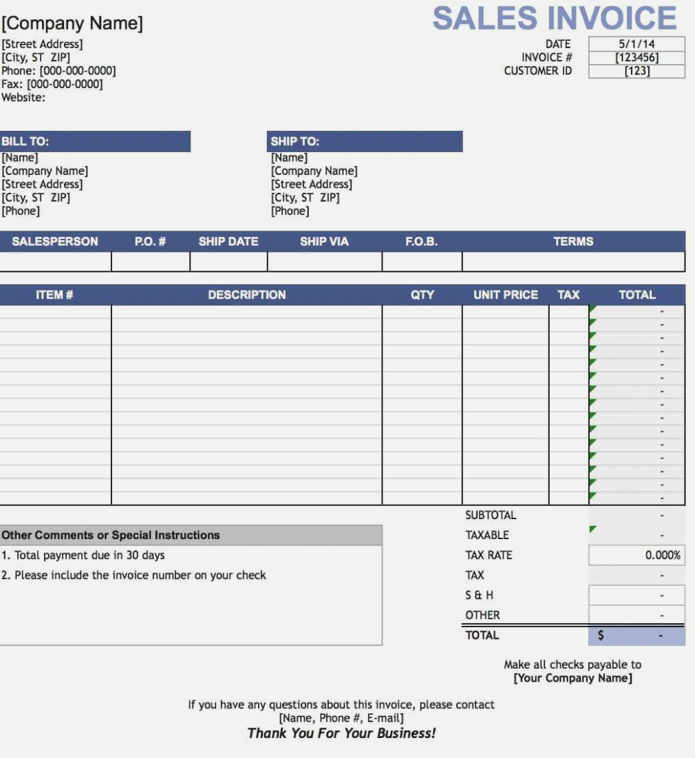 Why You Must Experience | Invoice And Resume Template Ideas - Free Printable Sales Receipts Online