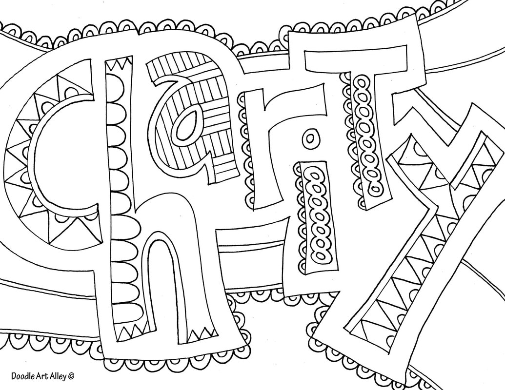 Word Coloring Pages - Doodle Art Alley - Free Printable Coloring Pages On Respect