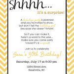 Wording For Surprise Birthday Party | Free Printable Birthday   Free Printable Surprise Party Invitation Templates