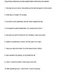 Worksheet. Sentence Editing Worksheets. Worksheet Fun Worksheet   Free Printable Sentence Correction Worksheets