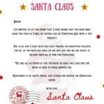 10 Best Free Letter From Santa Templates   World Of Printables   Free Printable And Editable Letters From Santa