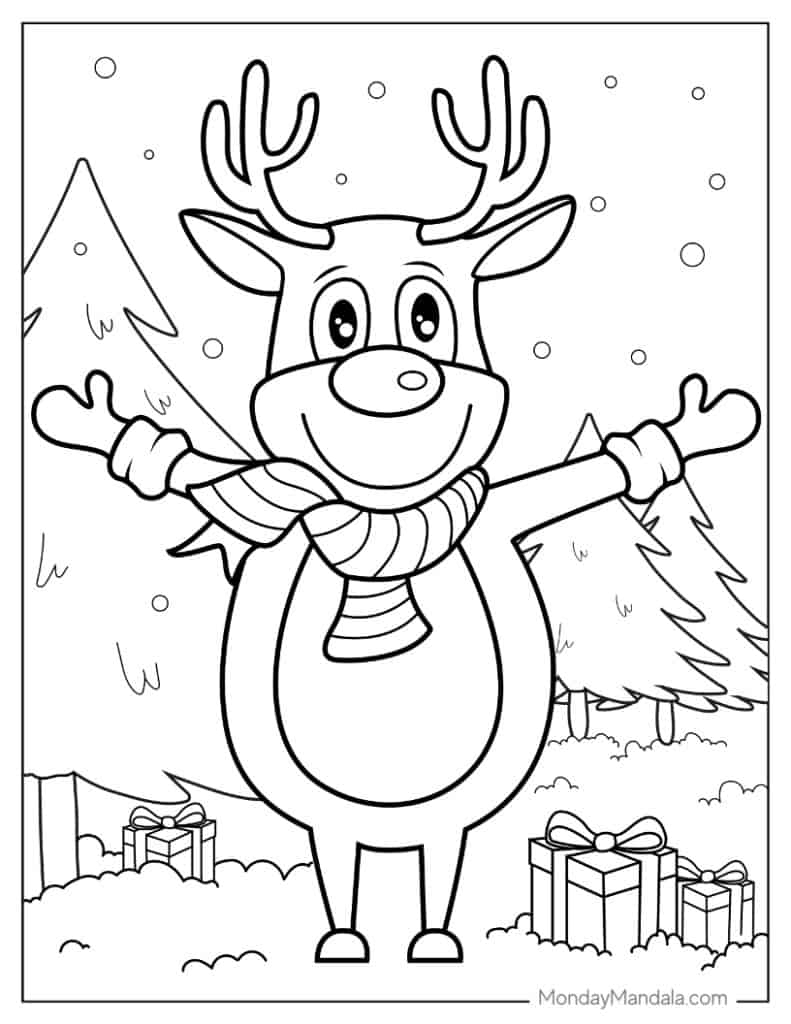 1,000 Christmas Coloring Pages (Free Pdf Printables) - Free Full Size Printable Christmas Coloring Pages