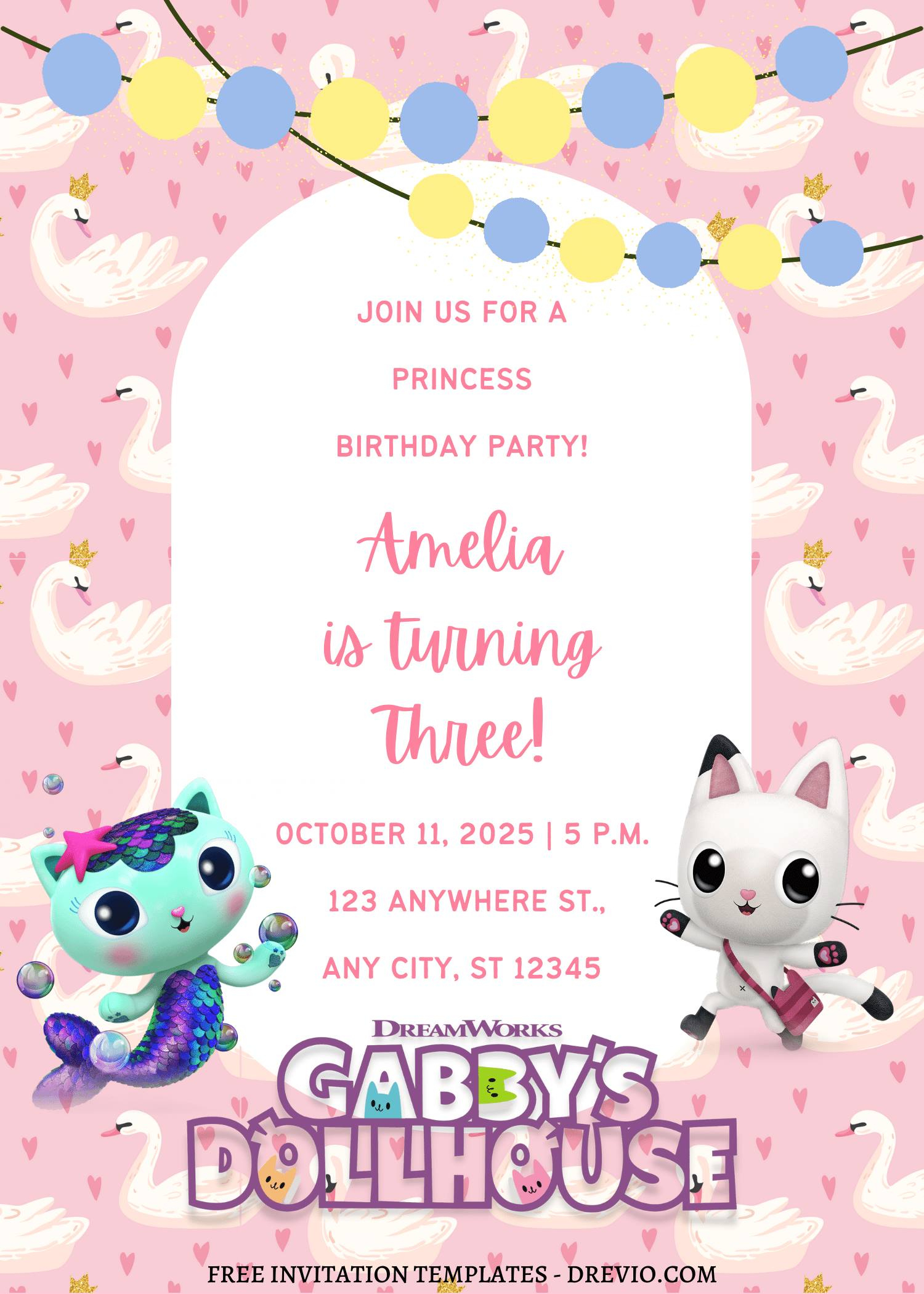 11+ Gabby And Her Cat Friends Canva Birthday Invitation Templates - Free Printable Littlest Pet Shop Birthday Party Invitations