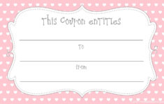 12 Sets Of Free Printable Love Coupons And Templates - Free Printable Love Coupons Blank