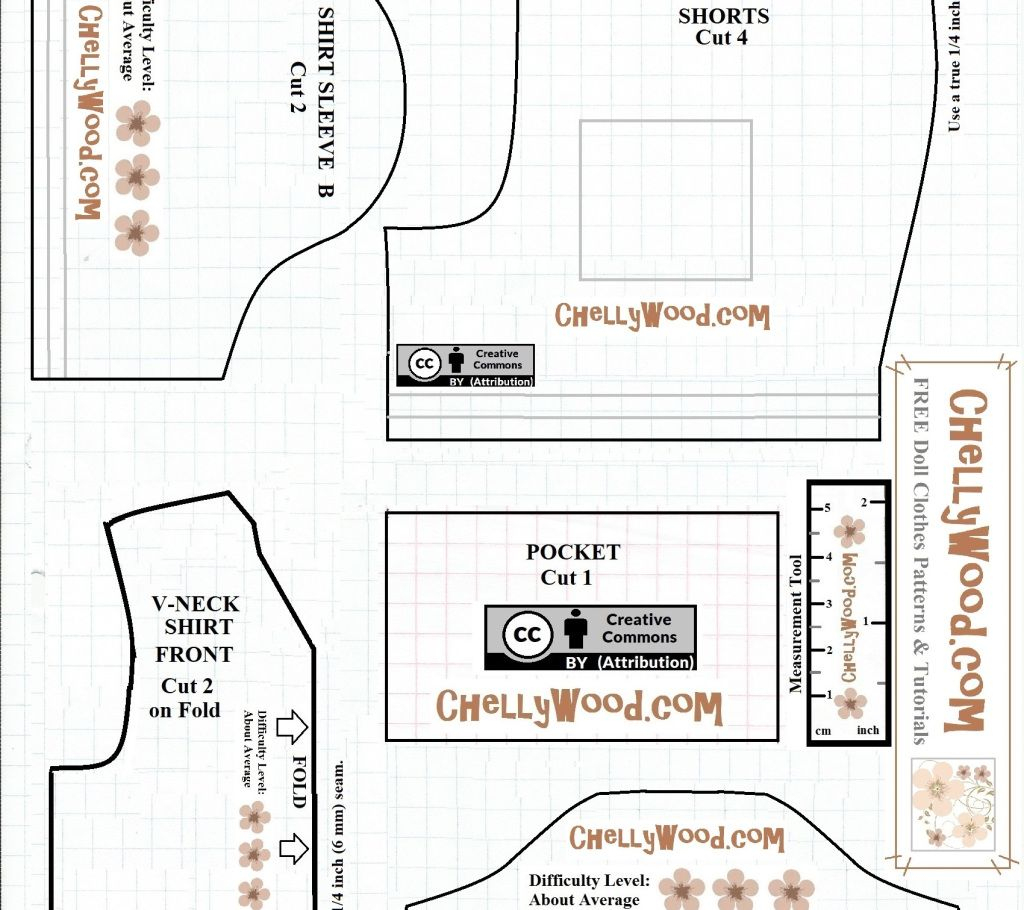 14-Inch Doll Clothes Patterns – Free Doll Clothes Patterns | Doll - Free Printable Baby Doll Clothes Patterns