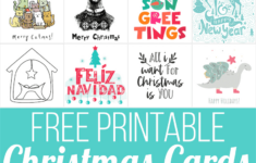 160 Free Printable Christmas Cards For 2024 - Free Printable Christmas Cards For Teachers