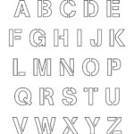 2 Inch Letter Stencils Printable Free | Alphabet Letter Templates   Free Printable 2 Inch Alphabet Letters