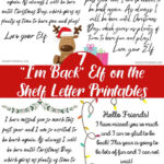 20 Free I'M Back Elf On The Shelf Arrival Letter Printables   Elf On The Shelf Im Back Letter Free Printable