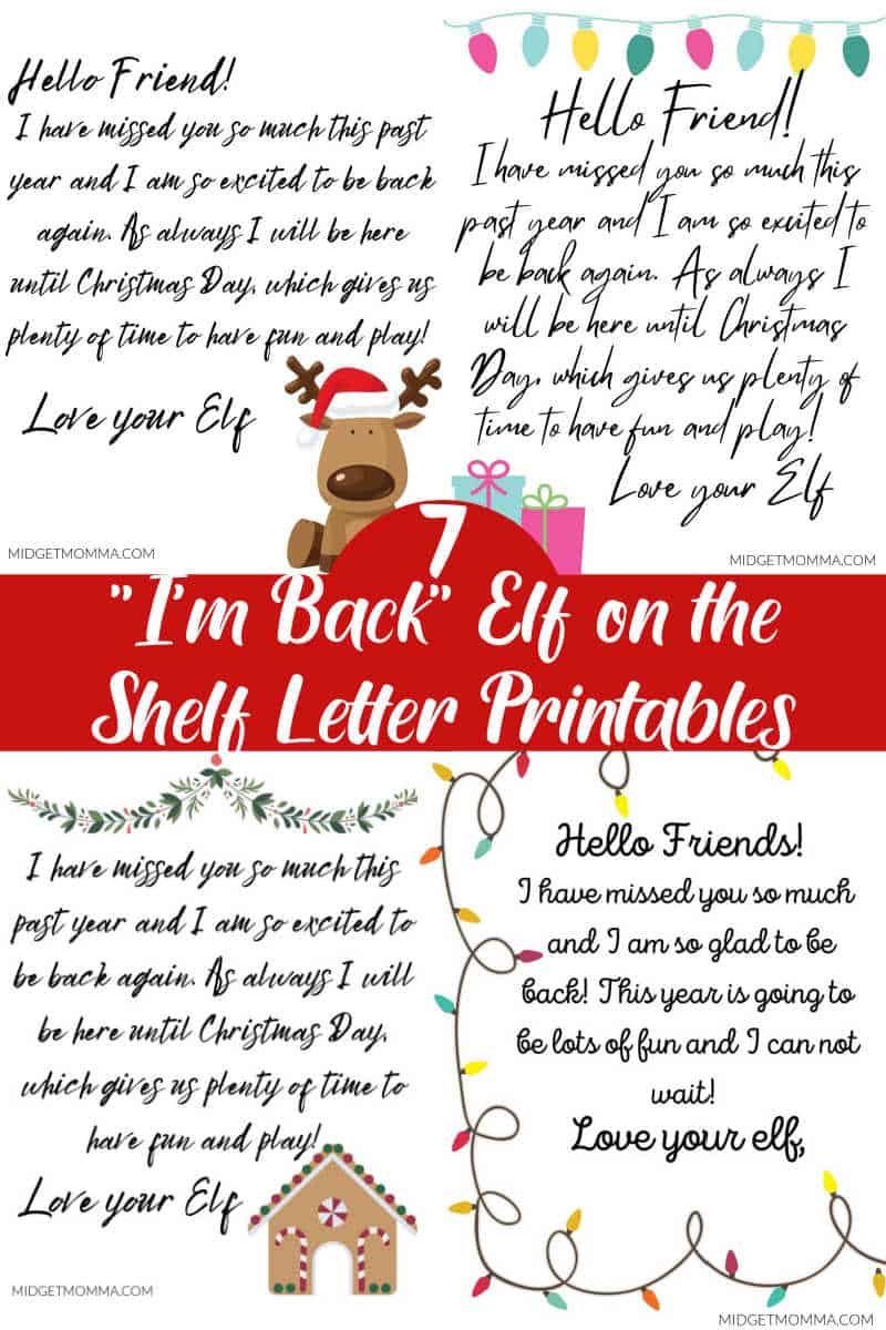 20 Free I&amp;#039;M Back Elf On The Shelf Arrival Letter Printables - Elf On The Shelf Im Back Letter Free Printable