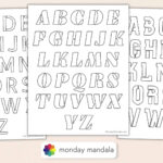 250 Letter & Number Stencils (Free Pdf Printables)   Free Printable 2 Inch Alphabet Letters