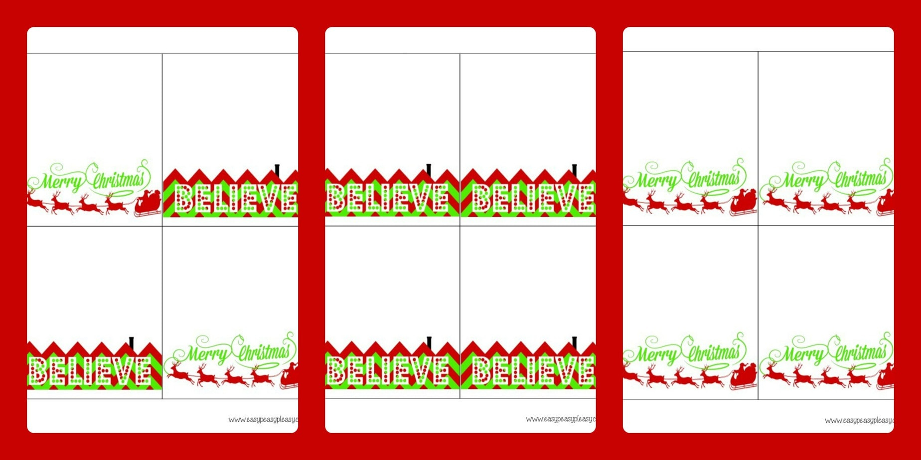 3 Free Printable Christmas Treat Bag Toppers - Easy Peasy Pleasy - Free Printable Christmas Treat Bag Labels