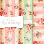 3 Free Vintage Shabby Digital Papers   Free Pretty Things For You   Free Printable Vintage Paper