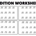4 Digit Addition Worksheets | Free And Printable Resources   Free Printable Addition Worksheets For Grade 4