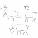 4 Free Reindeer Templates | Journey To Sahm   Free Printable Reindeer Stencils